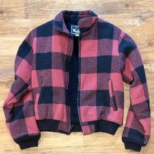 Woolrich Pink and Black Checkered Jacket